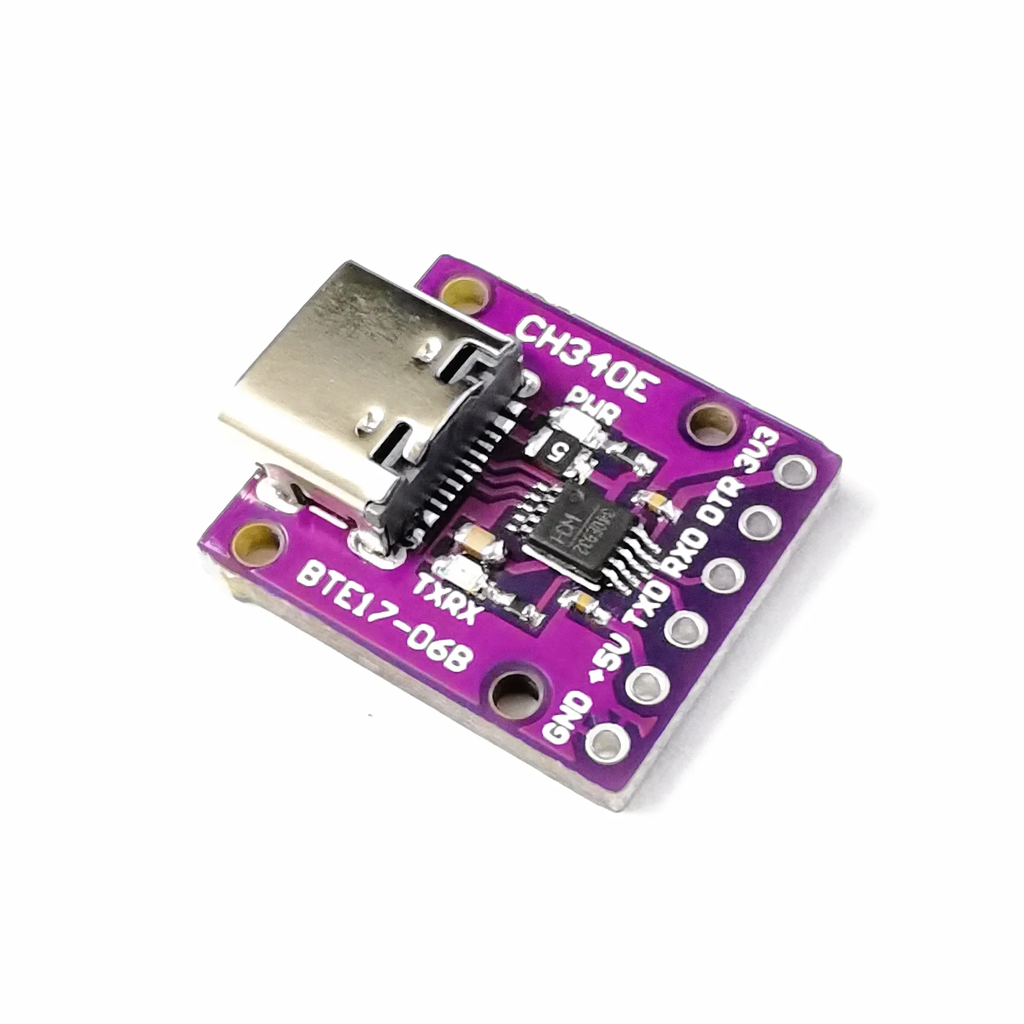 CH340E MSOP10 USB to TTL Serial Converter, 5V/3.3V Alternative CH340G Module TYPE-C Interface For Arduino Pro mini