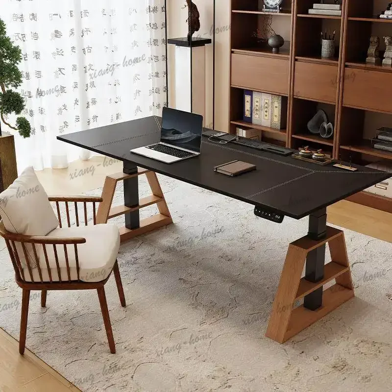 FG Corner Storage Executive Desk Luxury Work Modern Portable Executive Desk Standing Gaming Mesa Escriotorio Office Table Desk