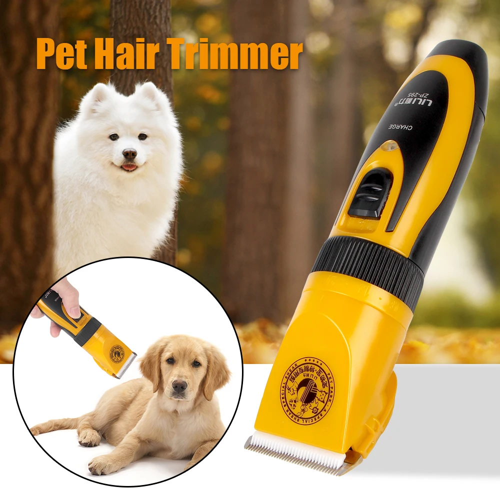 Pet Hair Clipper Ceramic Blade Electric Scissors for Rabbit Cat Puppy Grooming Clipper Cutter Haircut Trimmer Shaver Set