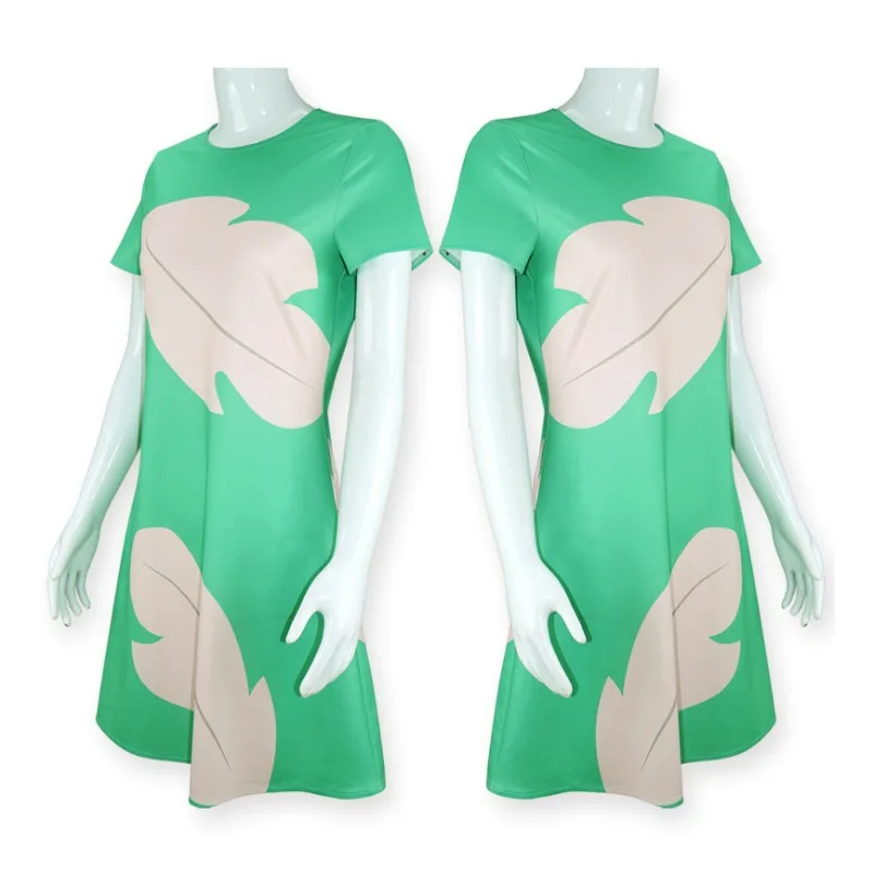 جديد ستار بيبي زي الهالوين التأثيري ليلو فستان أحمر قصير الأكمام بدلة الصدار موضوع حفلة لعب الأدوار الزي للنساء البالغات