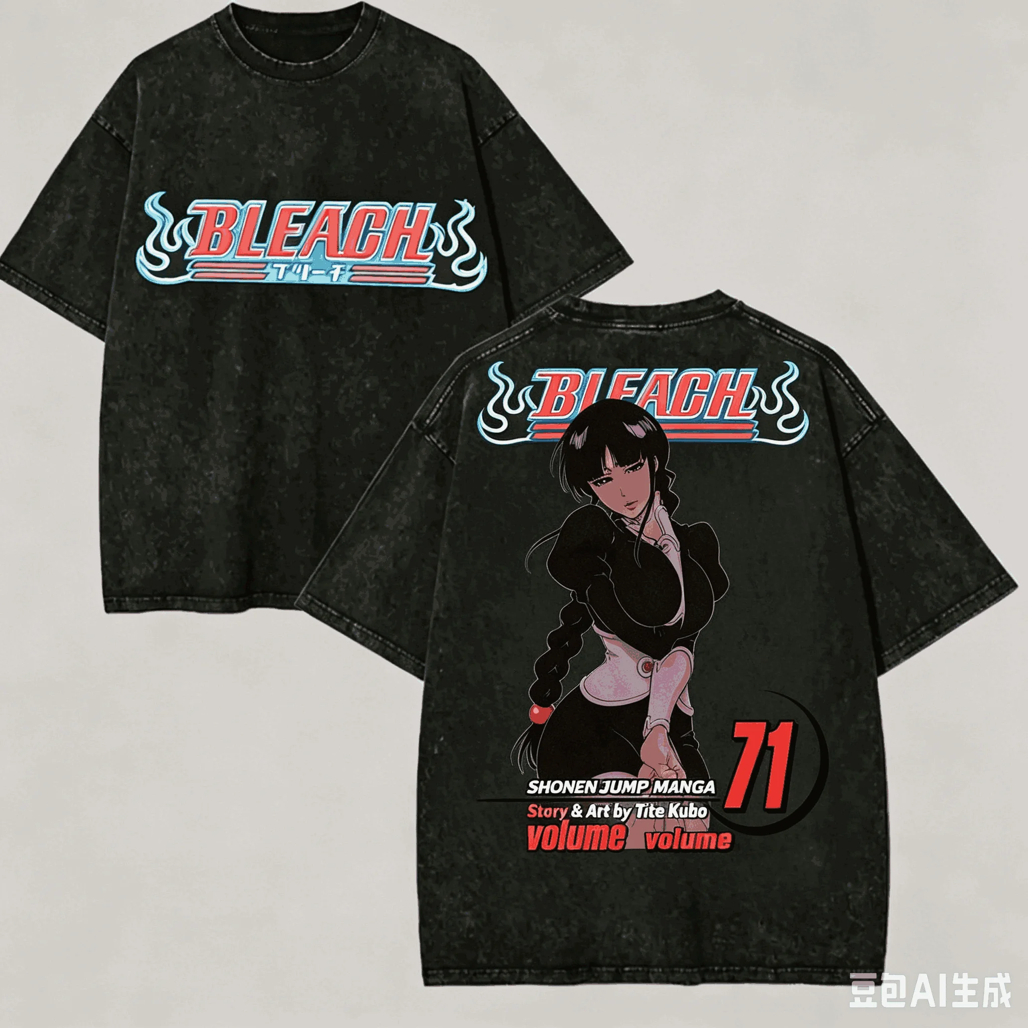 BLEACH Washed T shirt Anime Lover Harajuku New Model Oversized Vintage Loose Unisex personality Clothes high quality hot product
