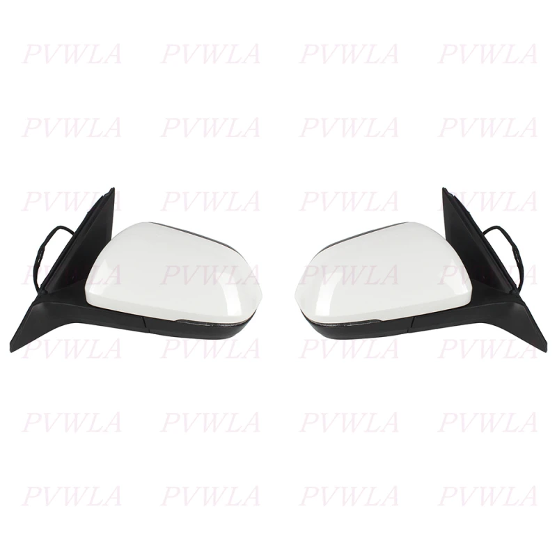 

LHD 6+2Pins White Painted Turn Light Power Adjust Blind Spot Rear Mirror Assembly For VW Teramont Atlas 2018-2024 Car Accessory