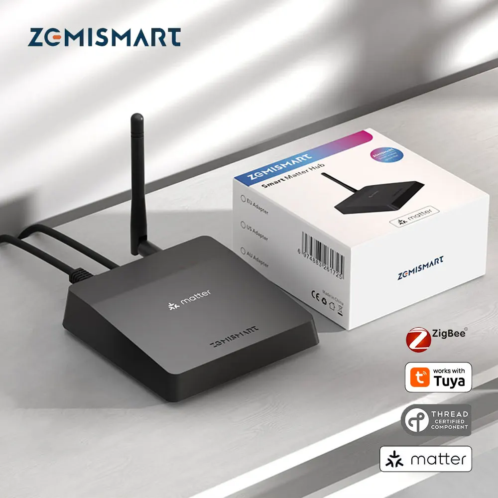 Zemismart Matter Thread Zigbee Gateway with IR Control Smart Home Bridge Hub Support Tuya Google Home SmartThings Homekit M1 Pro