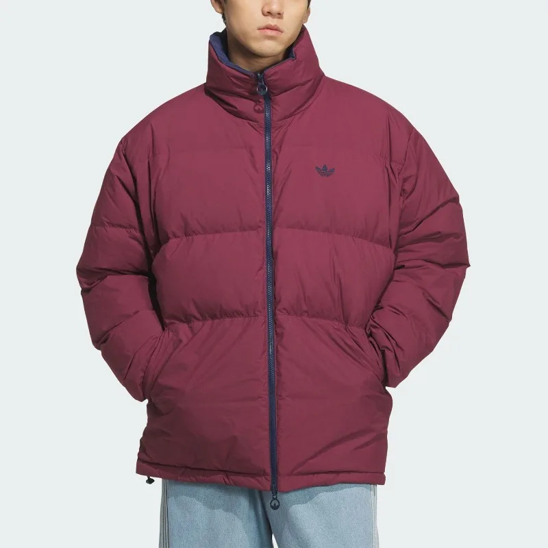 Adidas Clover Men's Stand-Up Collar Double-Sided Warm Down Jacket KF9609