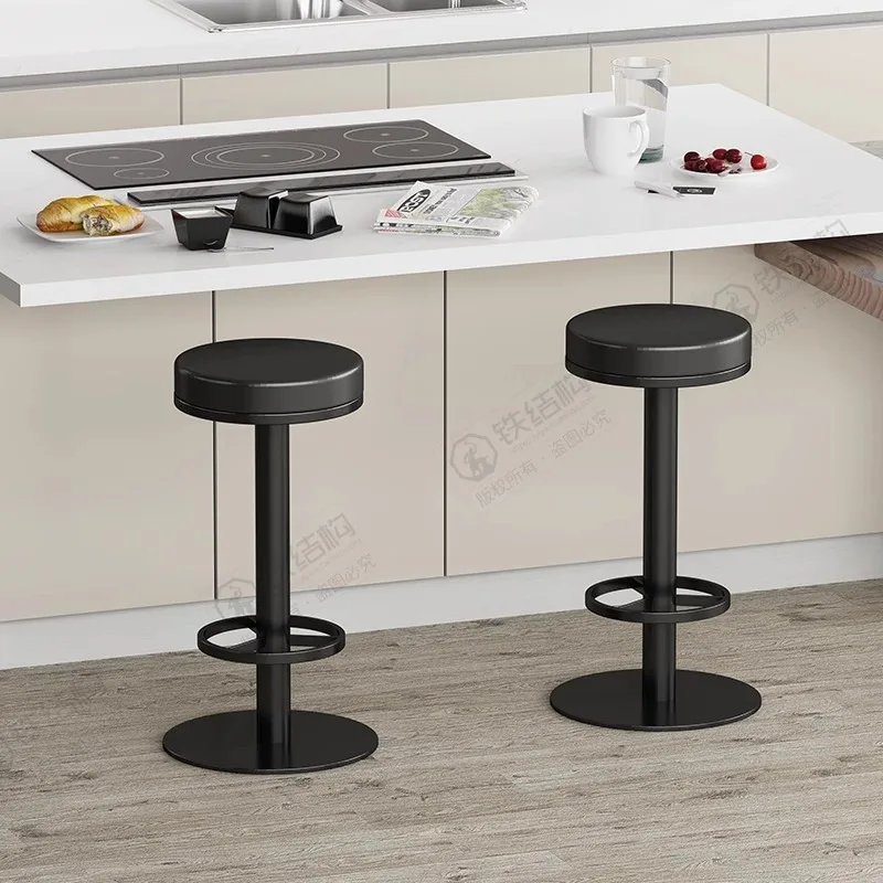 

Minimalist Instagrammable Bar Stool - Height-Adjustable Swivel Counter Stool for Home, Coffee Shop & Bubble Tea Store Bar Stool