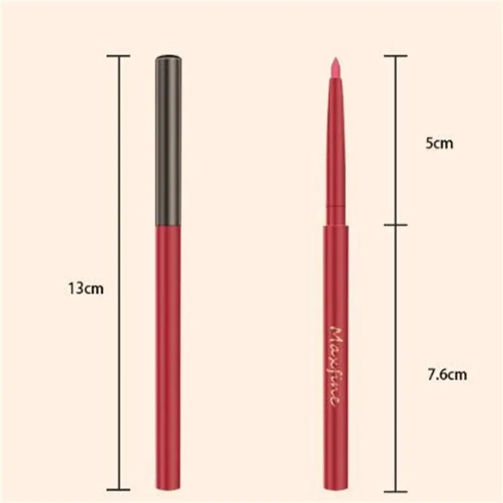 Nieuwe waterdichte matte lipliner Langdurige gladde matte lippenstiftpotloden Natuurlijke zweetbestendige liplinerpotloden