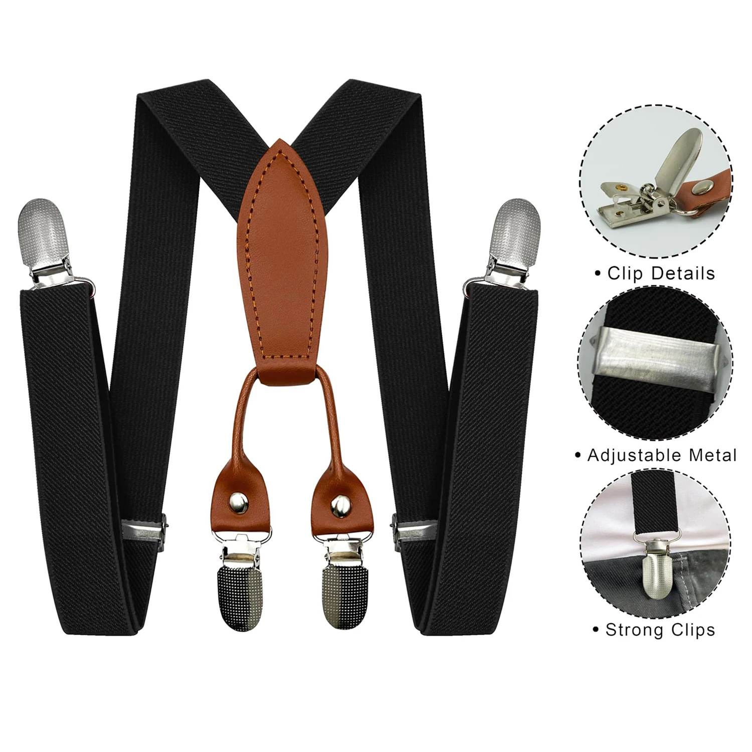 

New Elastic Fashion Children Belt Baby Boys Girls Colorful Suspenders Clip-on Y-Back Braces Bow Tie Elastic Kids Adjustable Gift