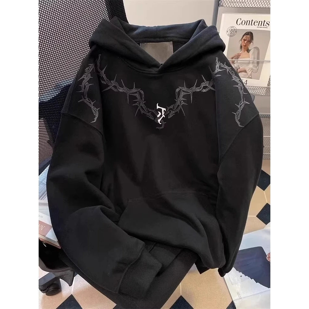 

Мужская толстовка оверсайз 300 Pou с капюшоном, осенне-зимняя, на флисовой подкладке, уличный стиль, парная куртка, модная, из полиэстера, теплая