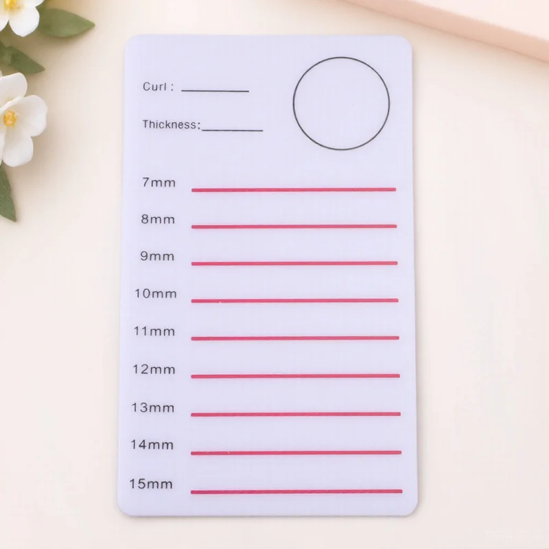 NOLITOY Tablero de exhibición de pestañas acrílicas, soporte de bandeja para pestañas postizas, paleta de injerto, herramienta para extensiones de pestañas