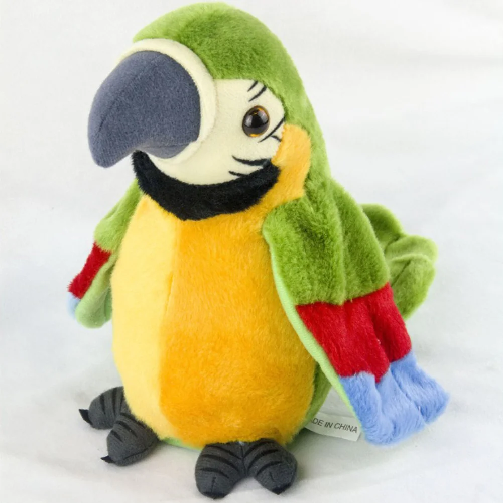 Childrens Toys Early Educational Talking Supplies for Kids Parrot Plush Twisting Wing Electric Pet Recording