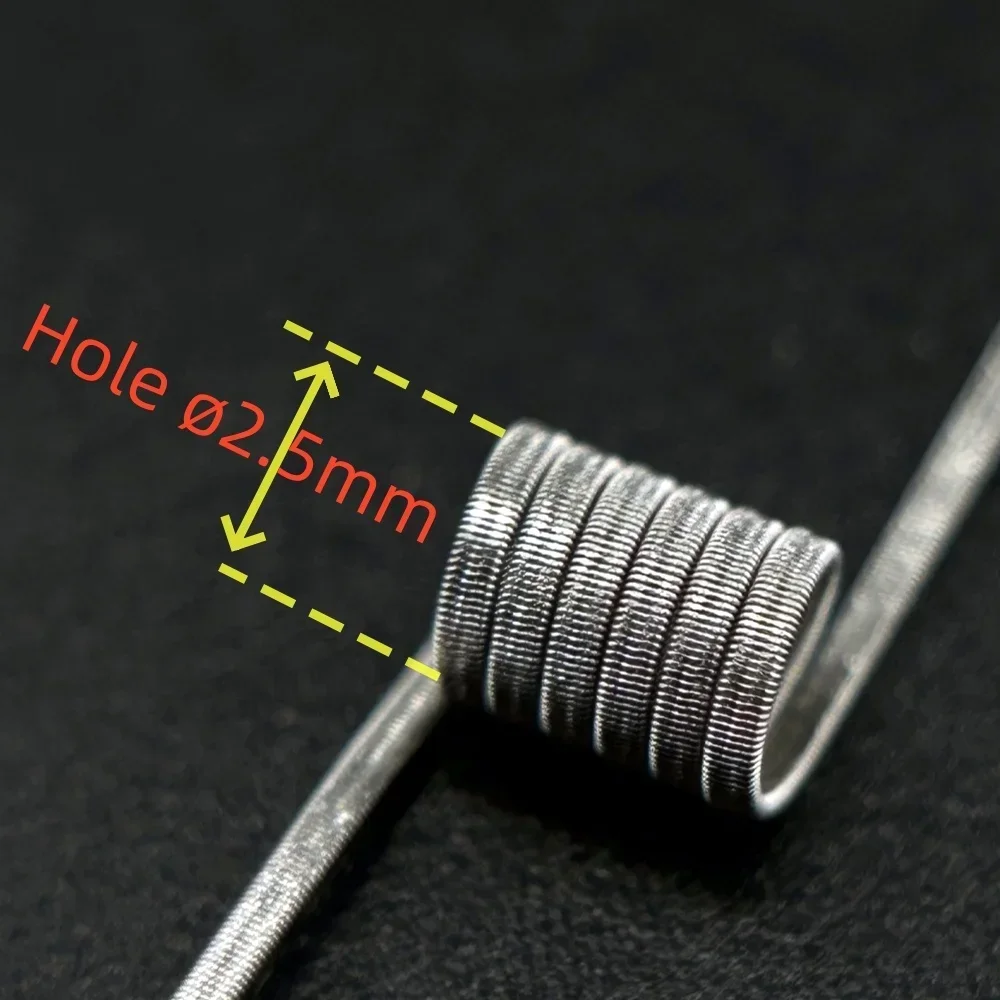 30 Models 2.5mm Classic/Opposite Direction Spiral Springs Resistance Clips Coils 3 Materials SS316/NiChrome80/KA1