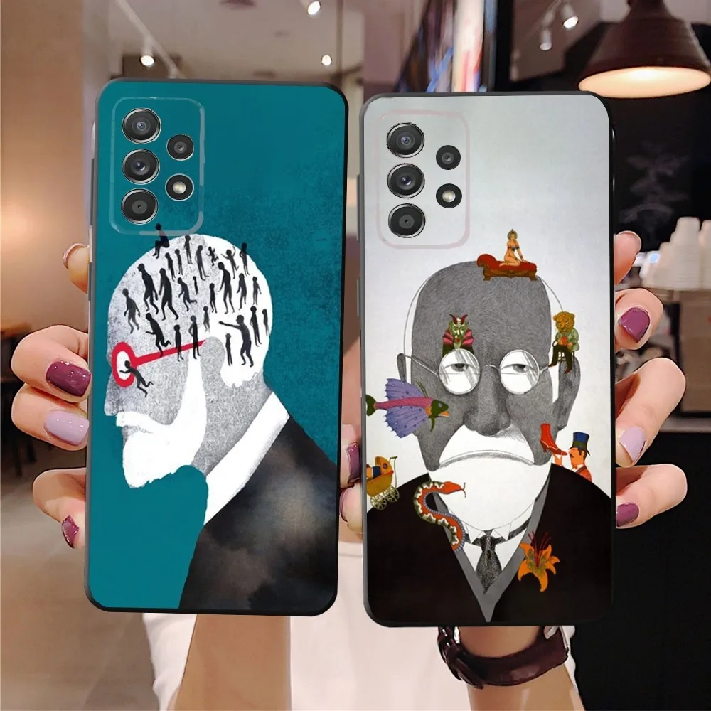 S-Sigmund psychoanalysis Freud  Phone Case For SamsungS24,23,22,21,S20 Ultra Pro 10,S30Plus,S9,20lite Ultra Black Cover