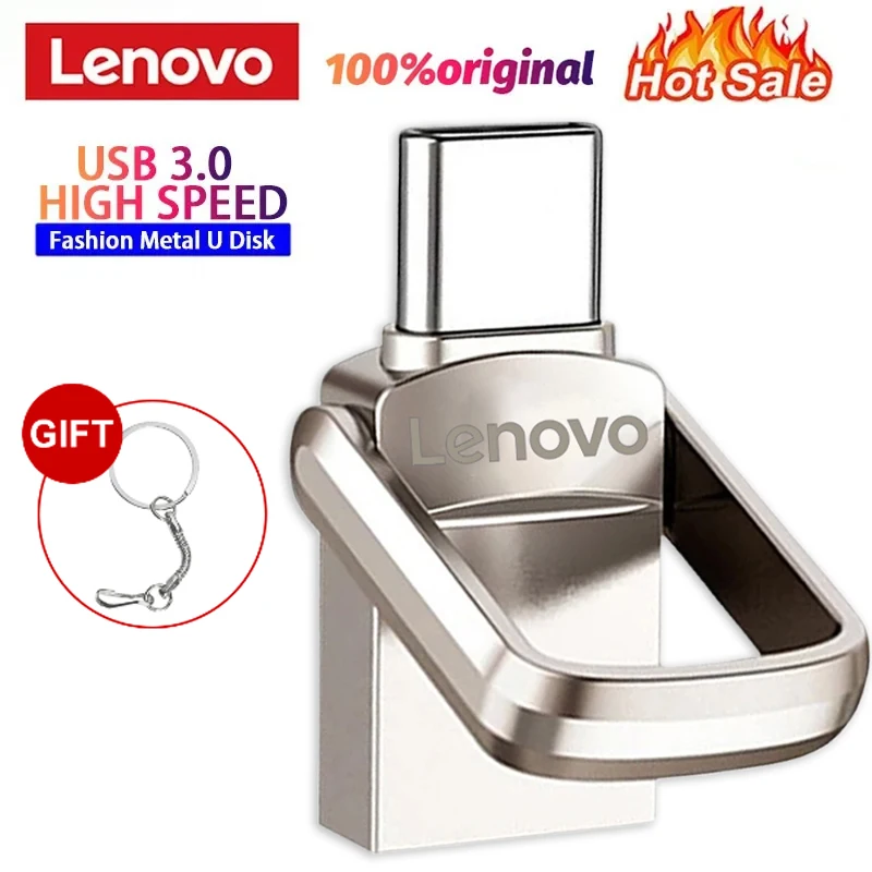 Lenovo 2TB Usb Flash Drive High Speed Pendrive 128GB 256GB 512GB 1TB USB 3.0 Type-c U Stick Waterproof OTG Flash Memory Card NEW