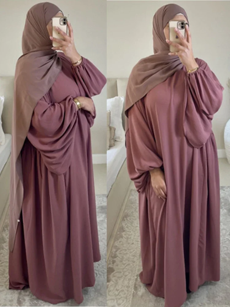 New Morocco Muslim Women Dress Modest Eid Ramadan Abaya Islamic Turkey Dubai party Long Dress Musulman Prayer Dresses robe 2022