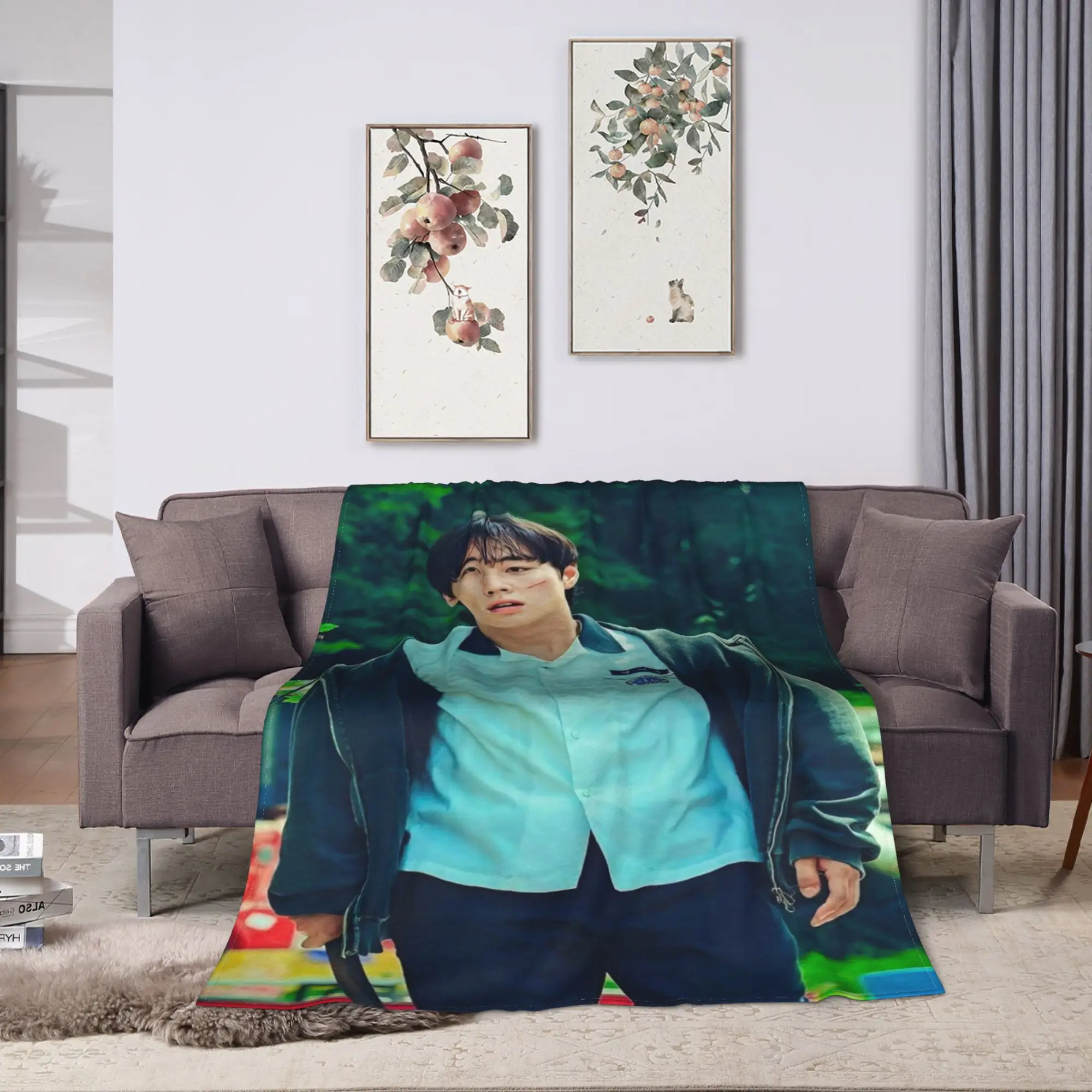 Hot Kdrama Weak Hero Class Warm Soft Blanket  Kids Adult Plush Throw Blanket Fashion Outdoor Flannel Bedspread Sofa Bed Cover
