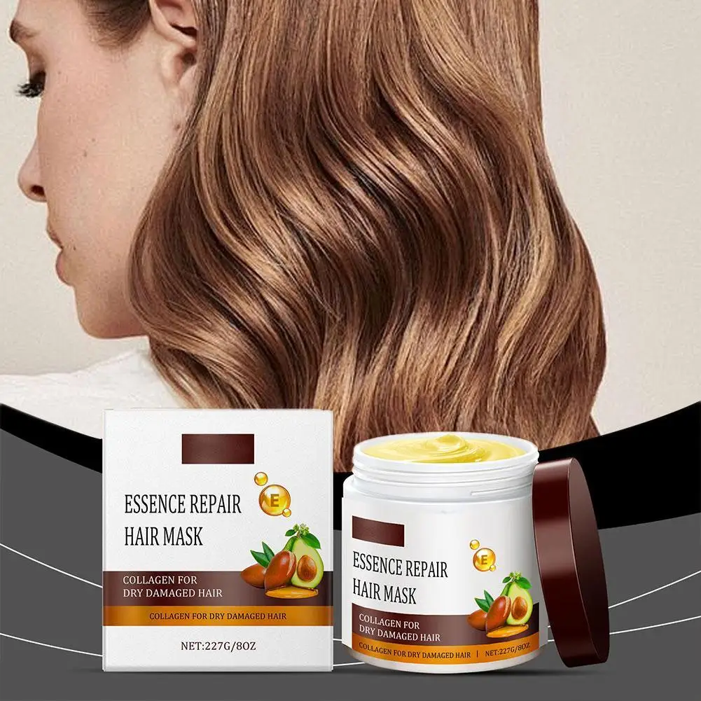 

1pcs Collagen Hair Mask Essence Collagen Hair Treatment Deep Repair Conditioning Argan Oil for Dry Damaged Hair Care