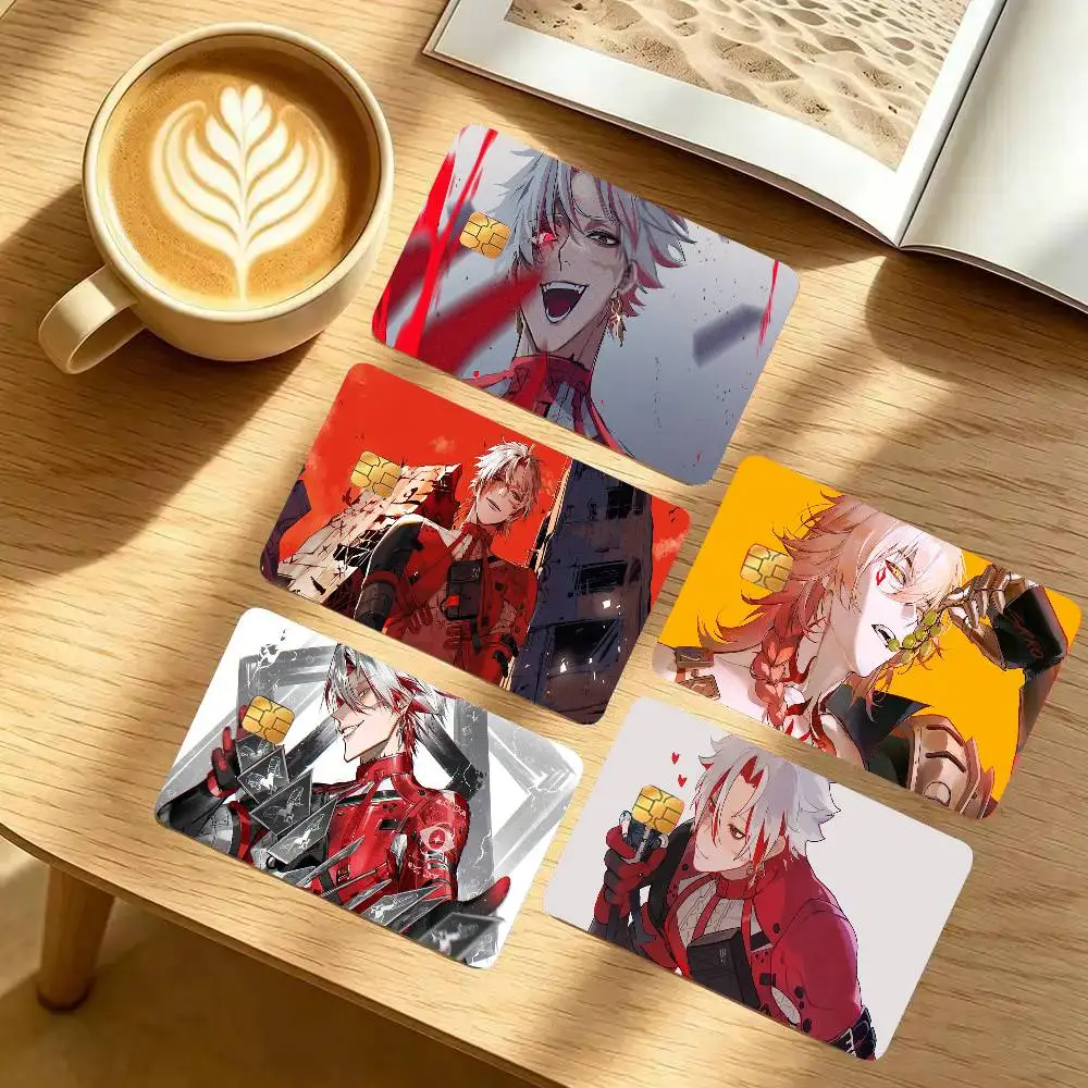 Wuthering Waves Game SCAR Credit Card Sticker Waterproof PVC Skin Cover For Debit Bank Card, Removable Card Decal Wrap