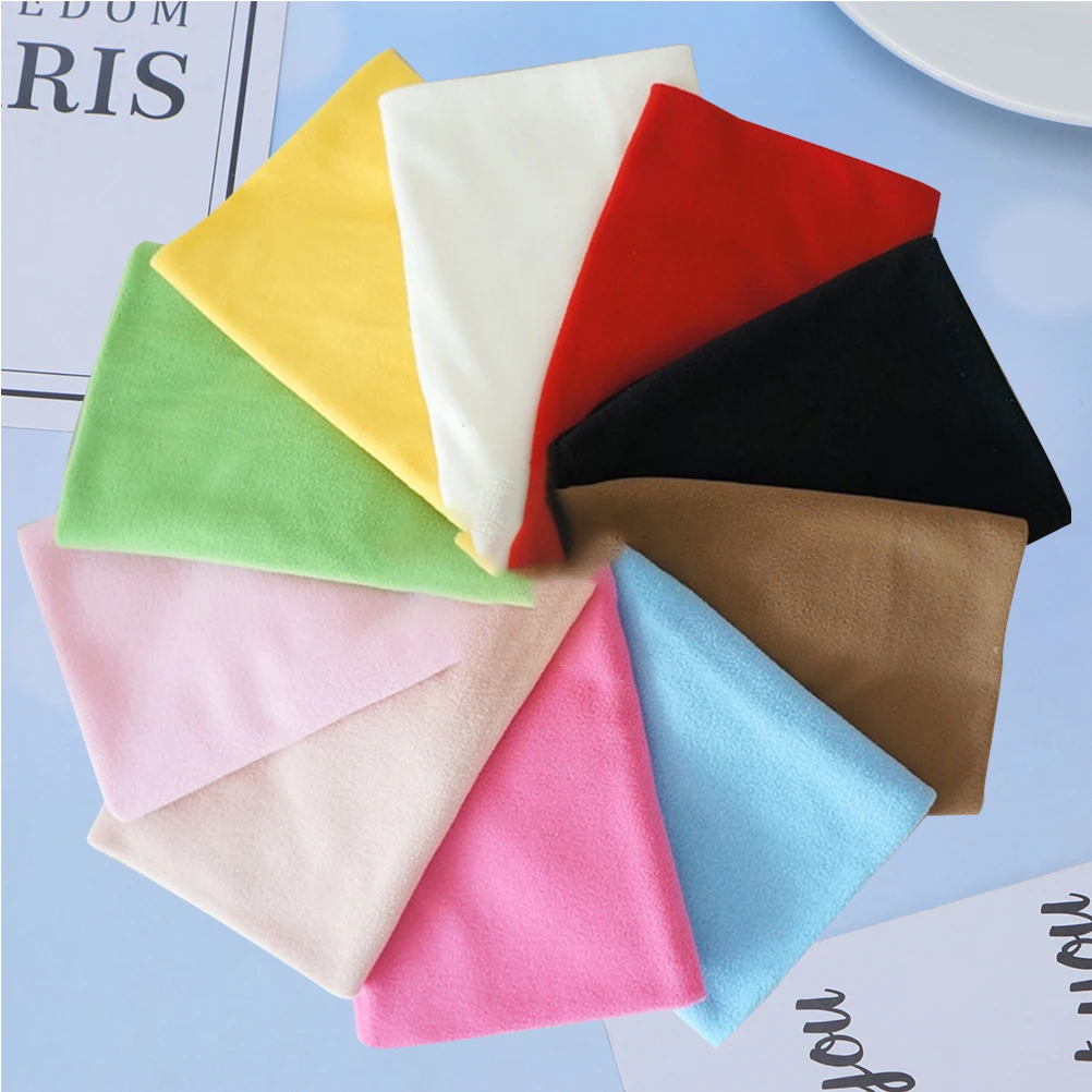 

10PCS H Cloth Sewing Fleece Fabric Colorful Patchwork DIY Accessories Table Runners Pillows H made Cloth Drapes