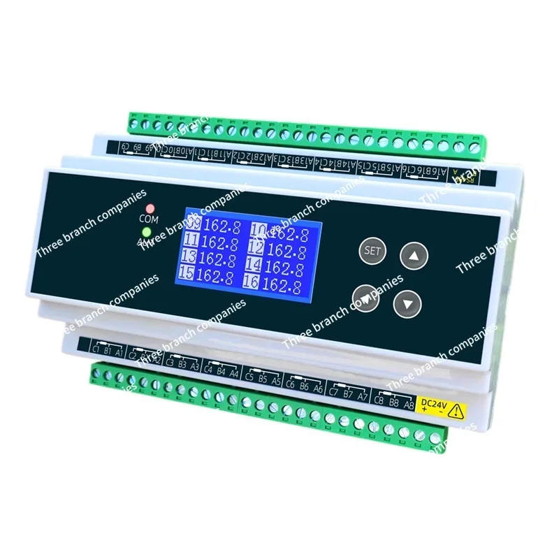 8-16 Channel Pt100 Multi-channel Thermal Resistance Pt1000 Temperature Collector Rs485 Communication Acquisition