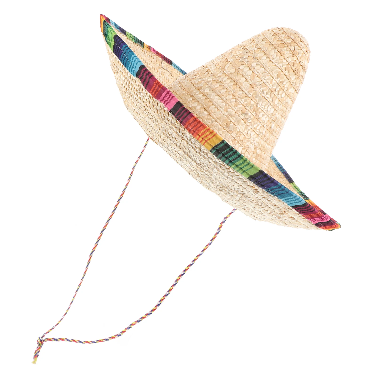 

Mexican Hat Straw Sombrero 43 Cm Wide Brim Beige Party Costume Accessory For Cinco De Mayo Fiesta Carnival Performance