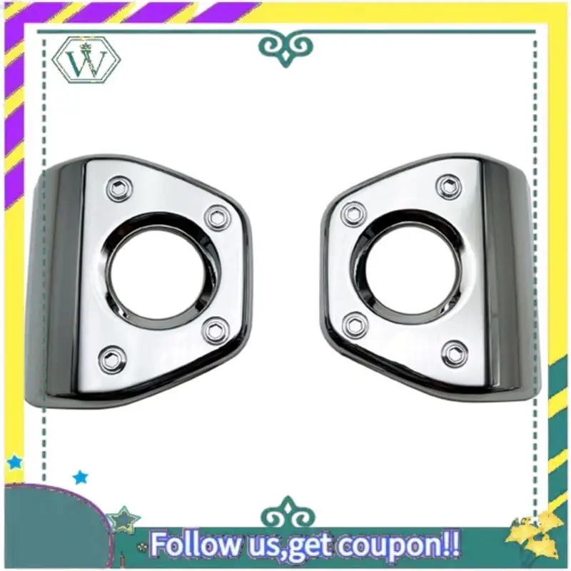 

A82U-For Daihatsu Tanto Funcross LA650S LA660S 2023 Car Front Bumper Fog Light Cover Frame Trim Accessories Kit