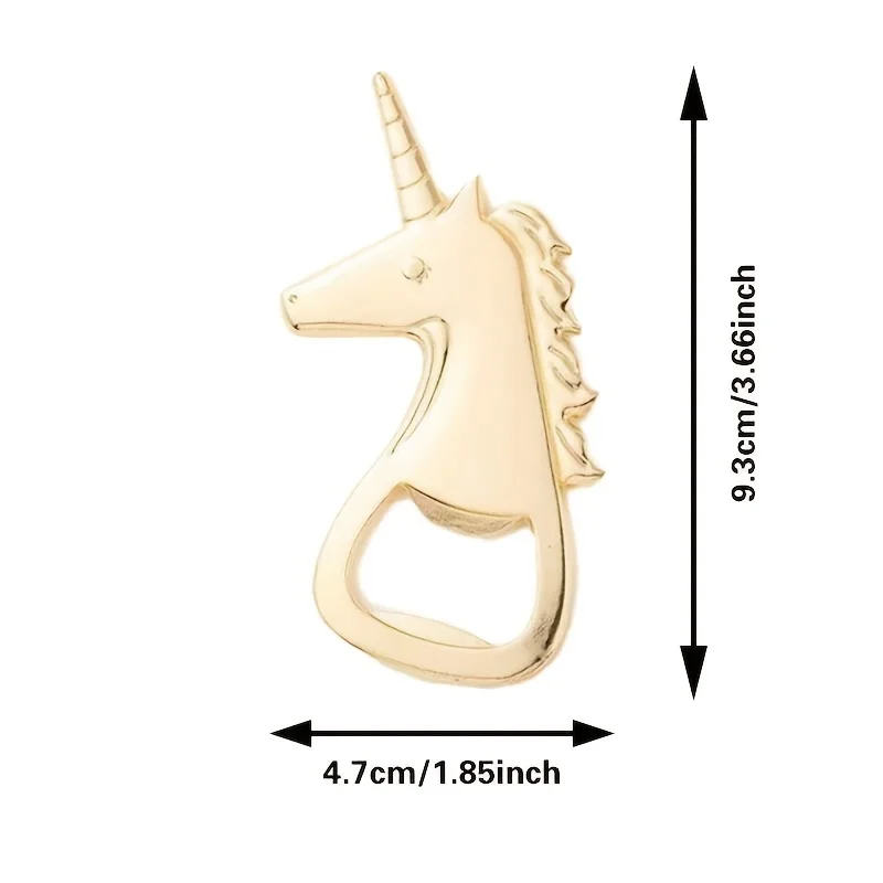 1pc Unicorn Shape Beer Bottle Opener European and American Creative Wedding Favours Opener Tools Bar Accessories Gadgets