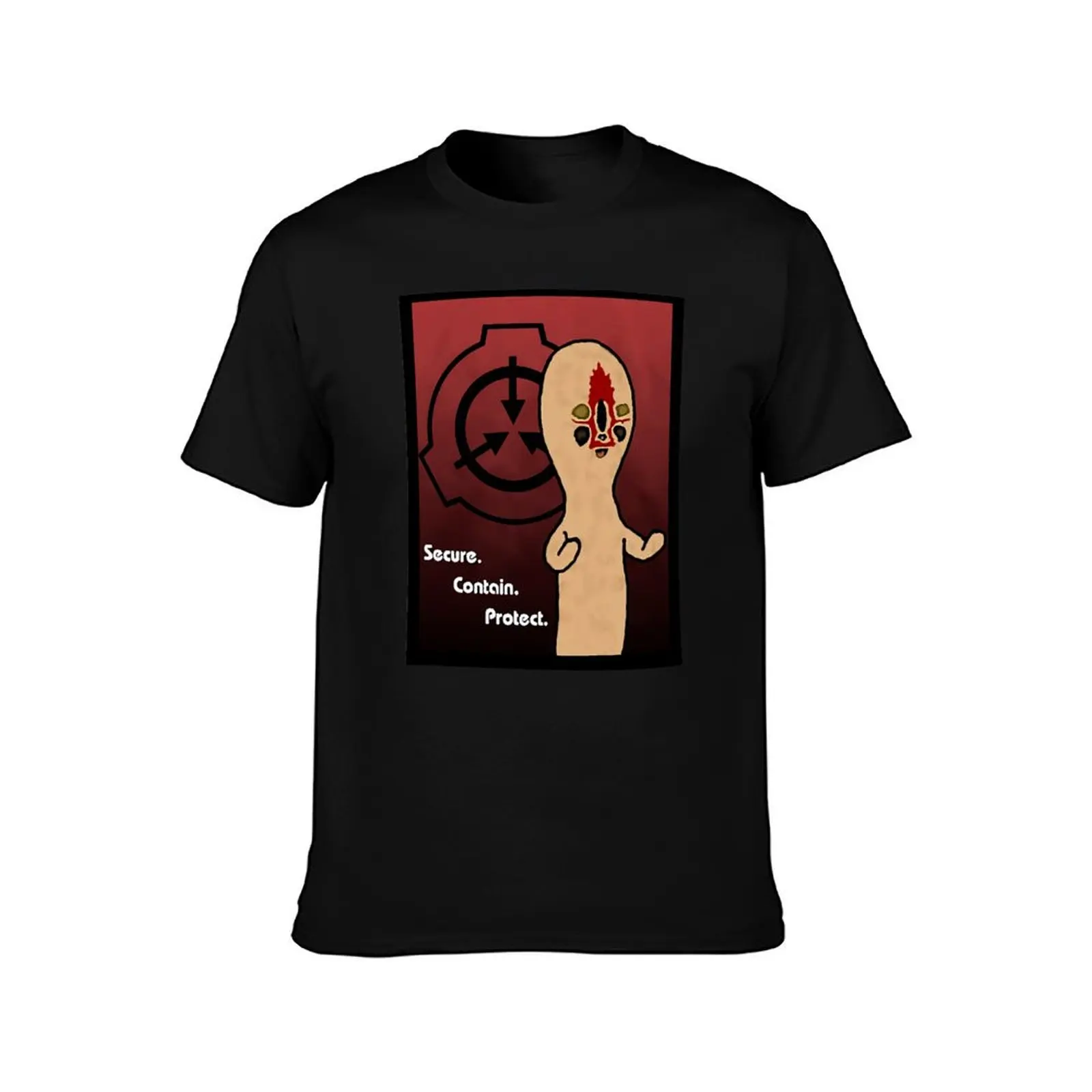 SCP Foundation - SCP-173 and Logo T-Shirt Comfortable Work Wear Tee T-Shirt