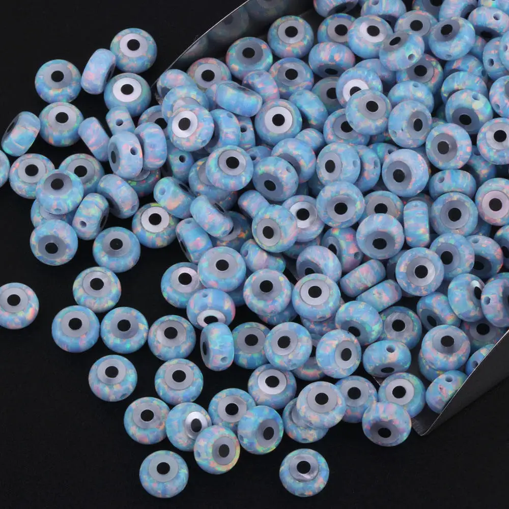 

6 мм, цвет OP05, 20 штук, синтетические опаловые бусины в круглой форме планшета