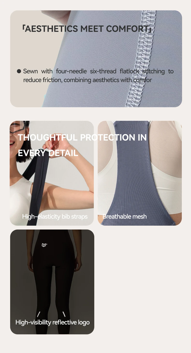 LAMEDA New Women Spring Summer Bib Long Pants with Double Elastic Interface Pad Road Bike Cycling Trousers with Breathable Mesh