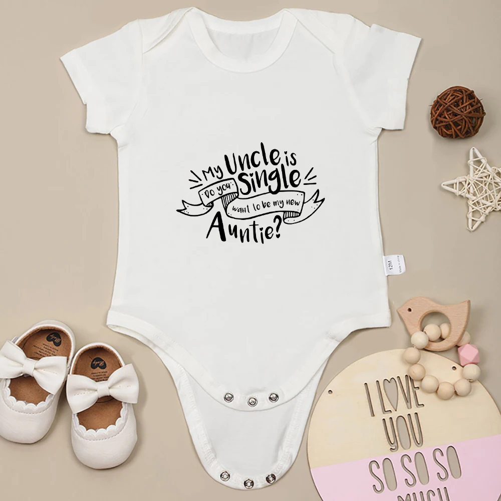 Toddler Bodysuit Creative Letter Short slept Boys and Girls Clothing Summer Breakable Round Neck 0-24M High Quality Baby Onesies