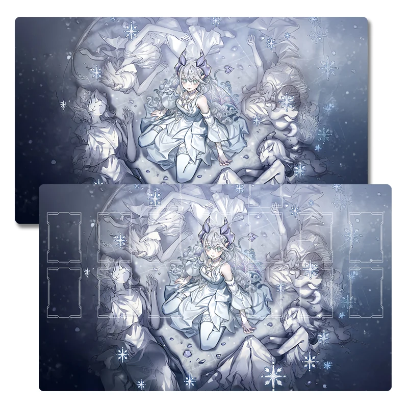 Tappetino da gioco Yugioh Lady Labrynth del castello d'argento Yu-Gi-Oh! TCG OCG Trading Card Games Mat Duel Plate Tappetino per carte in gomma Tappetino per mouse