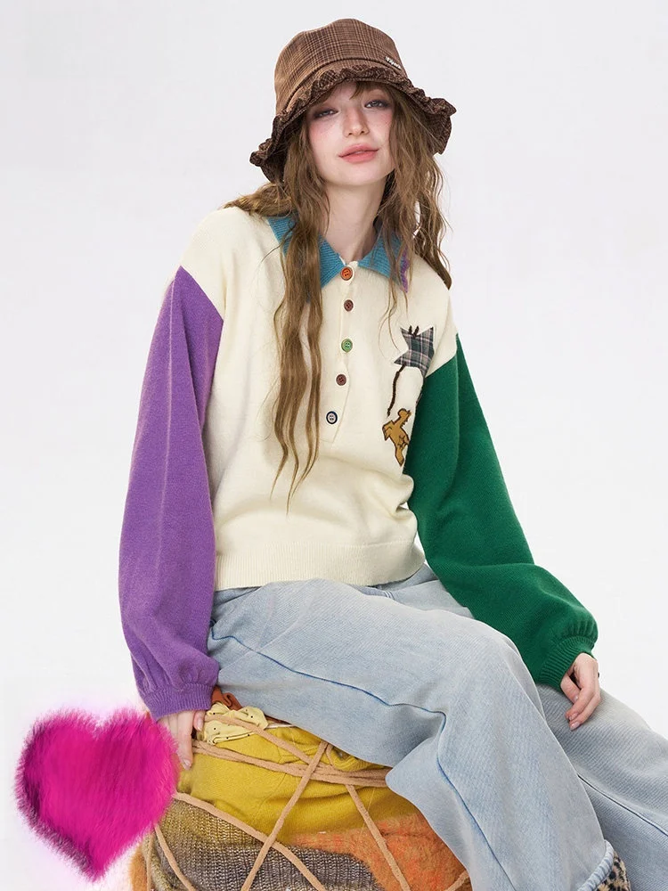 

Повседневный теплый женский свитер для зимы, вязаный, свободного кроя, с принтом «Звездный урожай»...