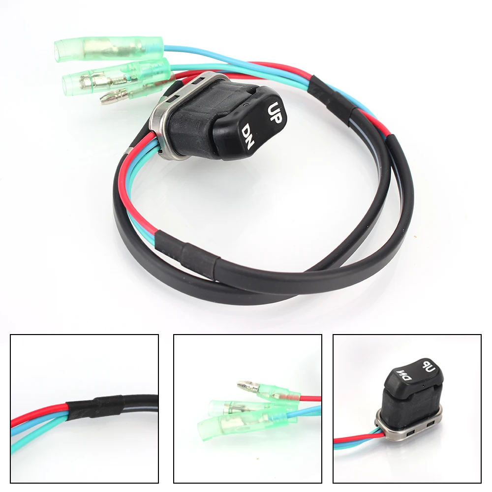 Car Push button Switch Outboard Remote Controller Marine ship Accessories Trim Tilt Switch For  4 Stroke Motor Assembly Kit