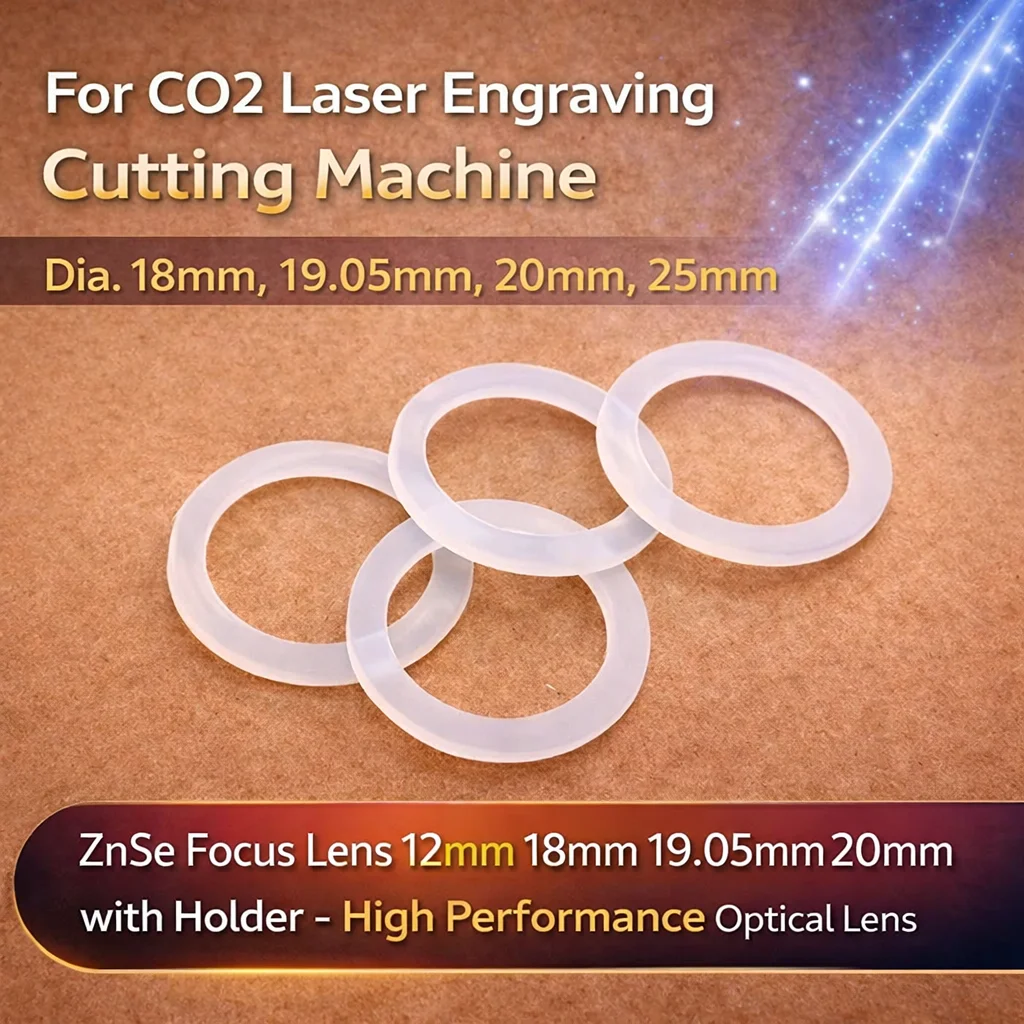 QDHWOEL  Best Quality  5PCS Silicone Washer 19.05 20 25mm for CO2 Laser Focusing Lens Mirrors