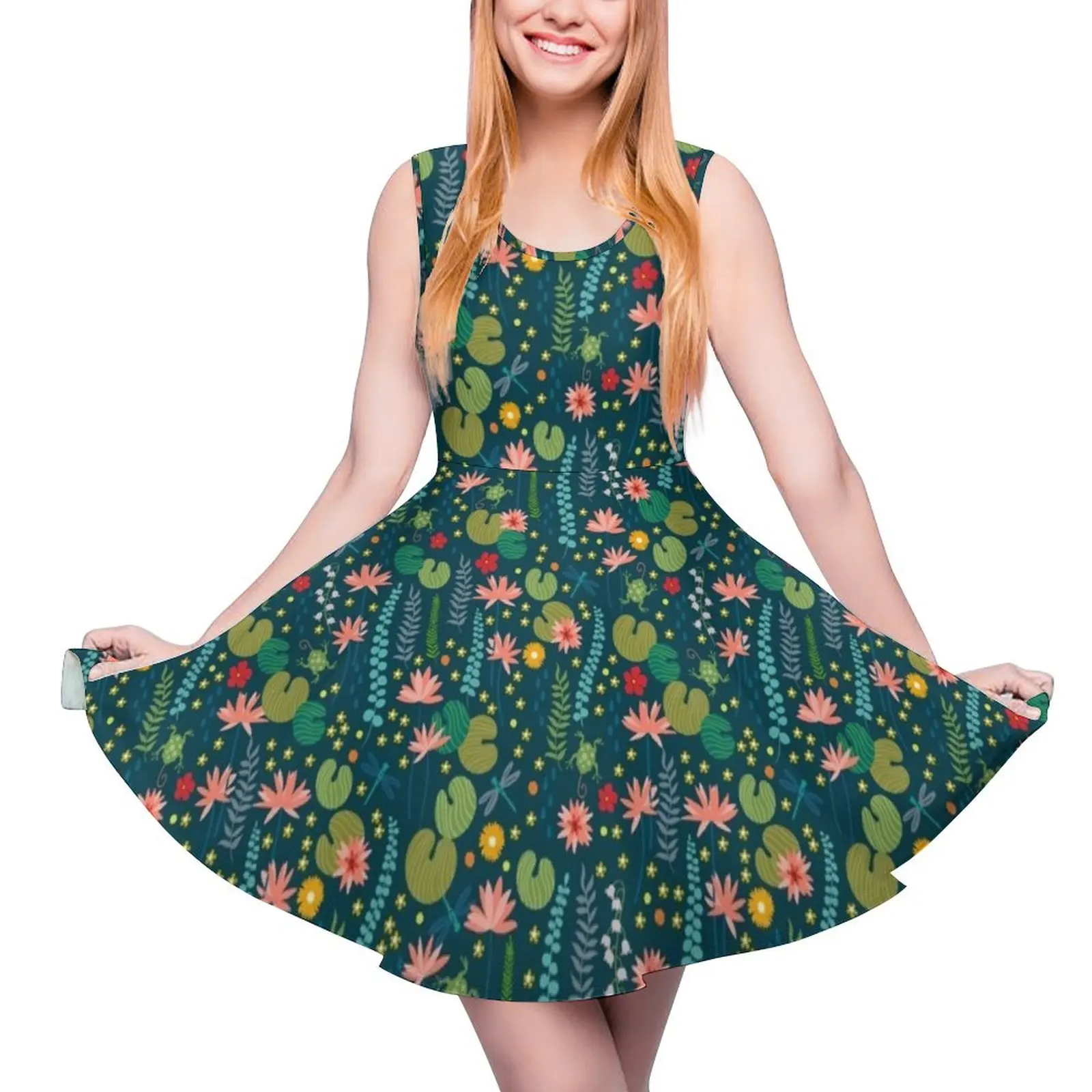 

Lily Pad Sleeveless Dress prom dresses 2024 cute dress