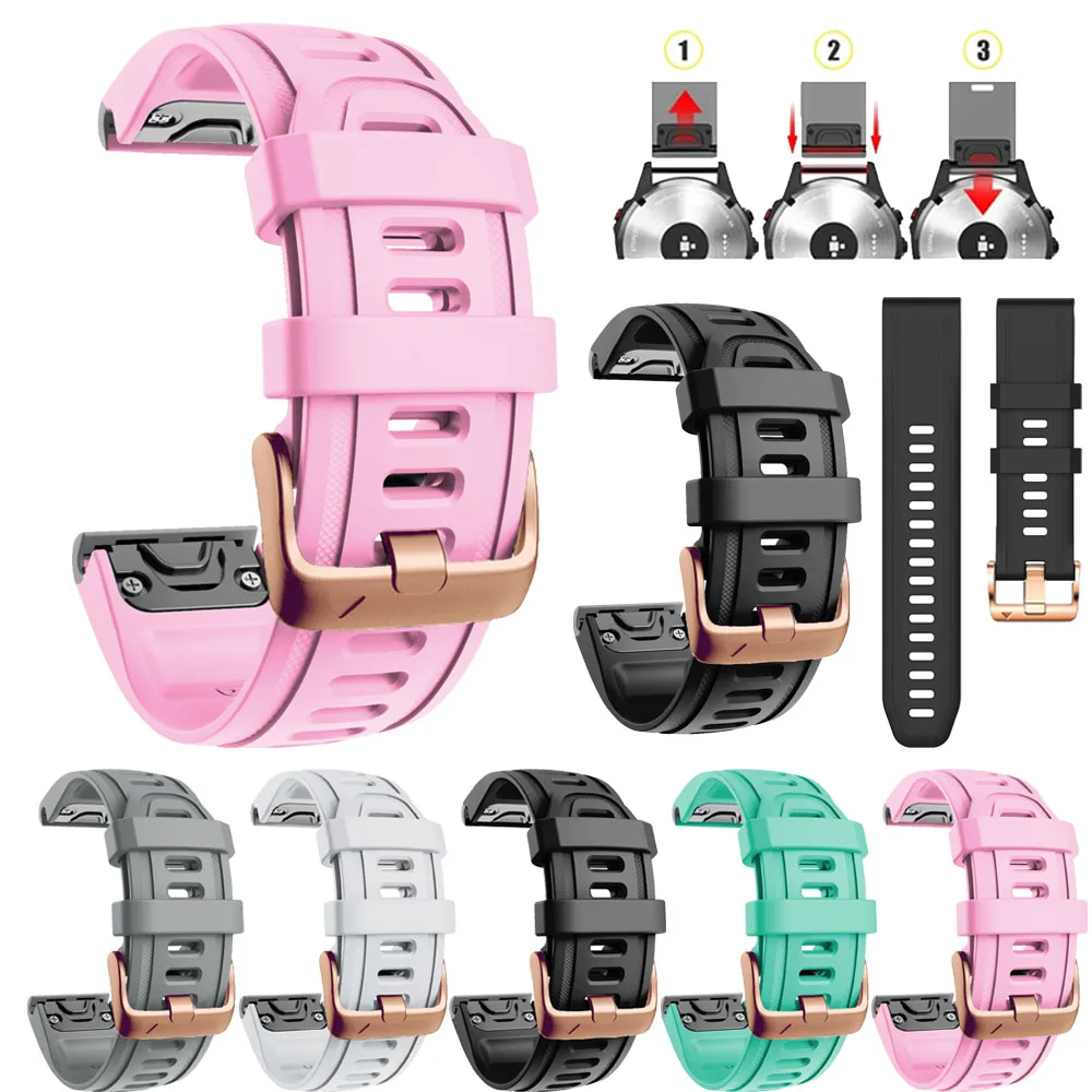 20mm Strap For Garmin Fenix 7S 6S Pro 5S Plus Quickfit Watchband Wrist Bracelet Instinct 2S Epix Pro 42mm Delta S Silicone Band