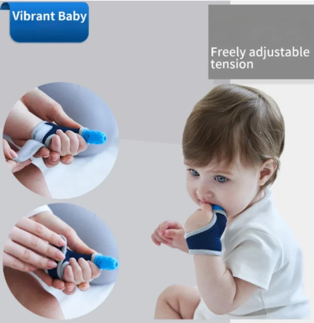 Baby Anti-bite Gloves Silicone Child Thumb Protection Breathing Toddler Mittens Pacifier Finger Protection Newborn Tooth CareNew