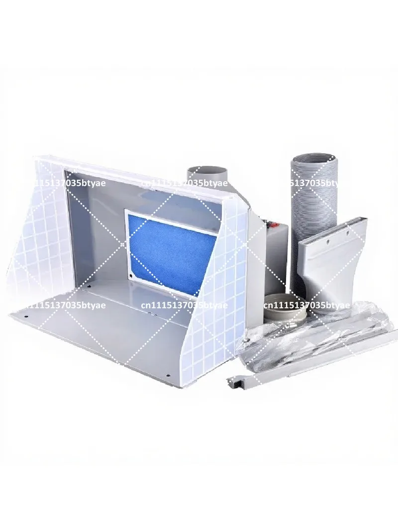 Airbrush Spray Booth with LED Lights and Exhaust Fan for DIY Painting, Modeling, Arts and Crafts Hobby