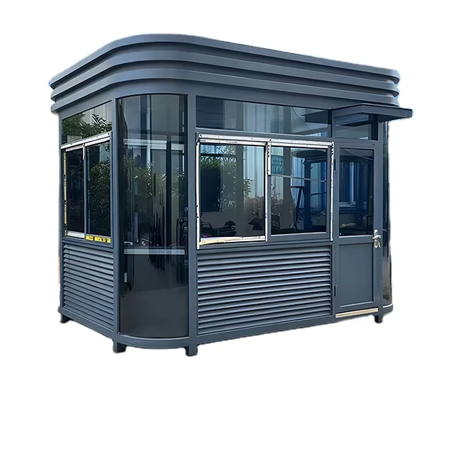 European Modular Prefabricated Security Booth, Sandwich Panel Steel Structure, for Hospital School Mall Park, AliExpress