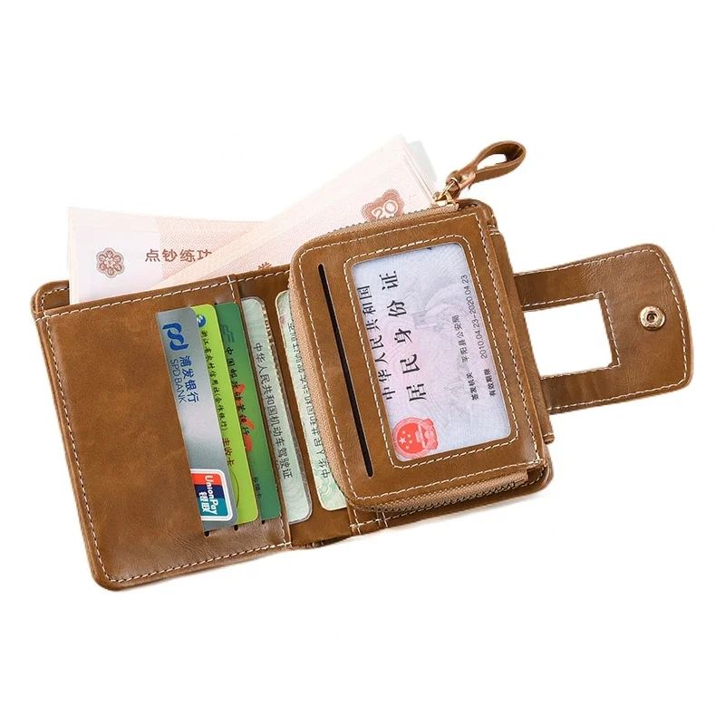 محفظة خفيفة الوزن وبسيطة محمولة وأنيقة ومتعددة البطاقات للرجال والنساء #4