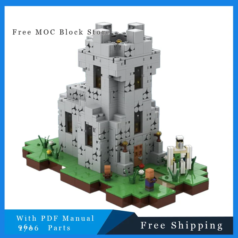 

1706 детали MOC, строительные блоки, модульная модель храма, сделай сам, кирпичи, игра, пейзаж, серия, сборные игрушки, рождественский подарок, подарок