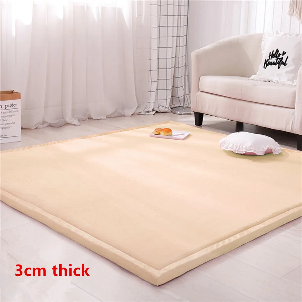 3cm Thickened Japanese Style Tatami Carpets Children Play Area Rugs Non-slip Kids Bedroom Crawling Floor Mat Baby Thick Tapetes