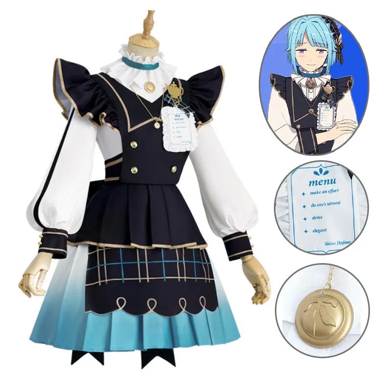 Emsemble Stars 2 Shino Hajime Cosplay Costume Shino Hajime Costume Shino Hajime Dress Chunchuan Yu Costume Full Set Anime Girl