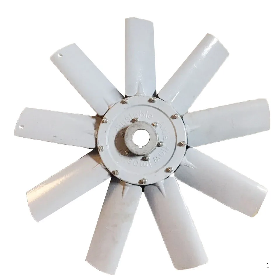 Axial flow blades 9 blades, fan impeller cooling blades, cast aluminum blades