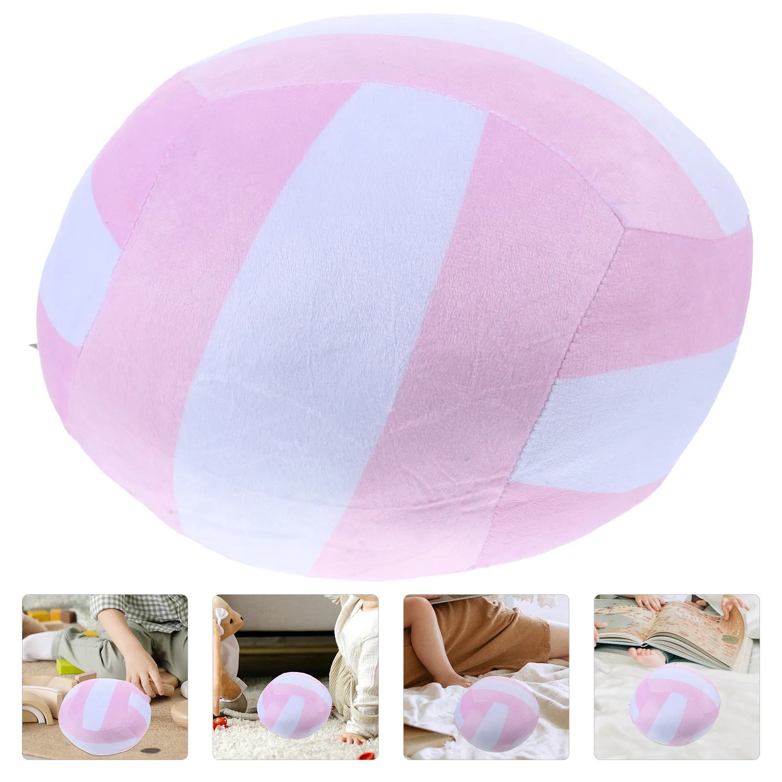 

Soft Resilient Volleyball Style Pillow with PP Cotton Filling Perfect Car Bed Sofa Companion Volleyball Gifts for Girls Teens