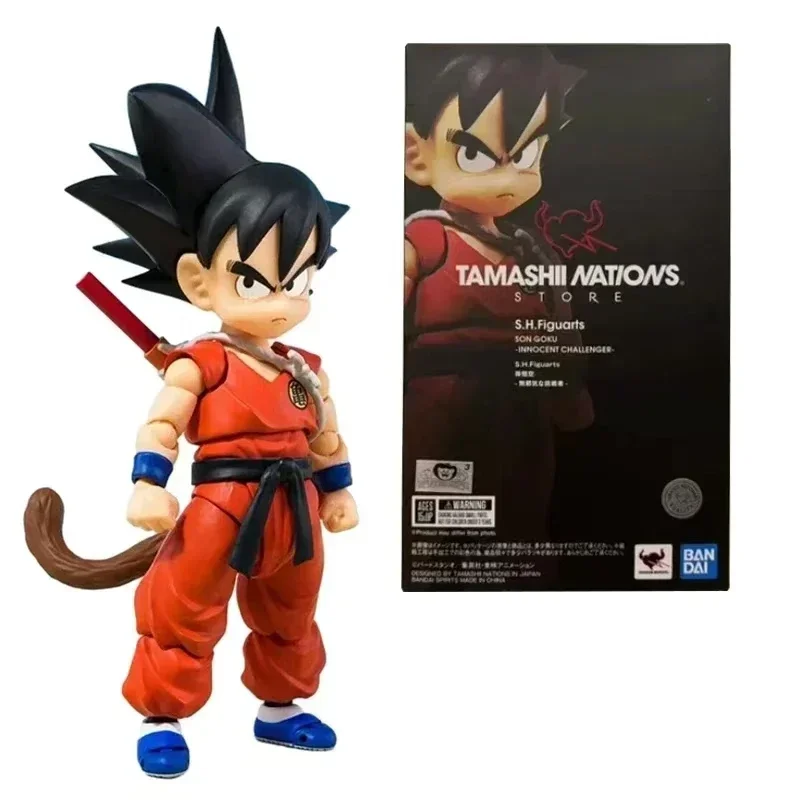 Bandai SH Figuarts SHF Dragon Ball Innocent Challenger Son Goku GT Anime Action Figures Toys Models Collectible Gift In Stock