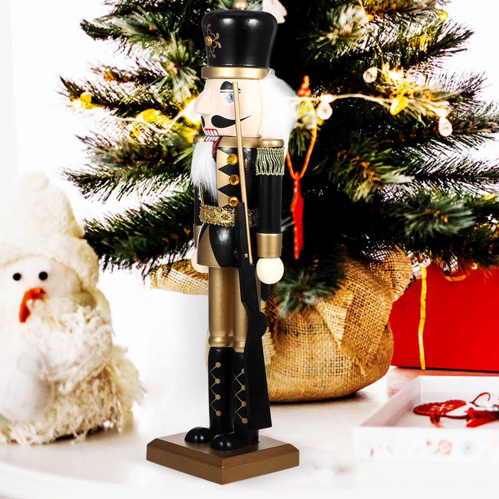 

Nutcracker Figure Statue Ornaments Soldier Decor Figurines Decoration Craft Crafts