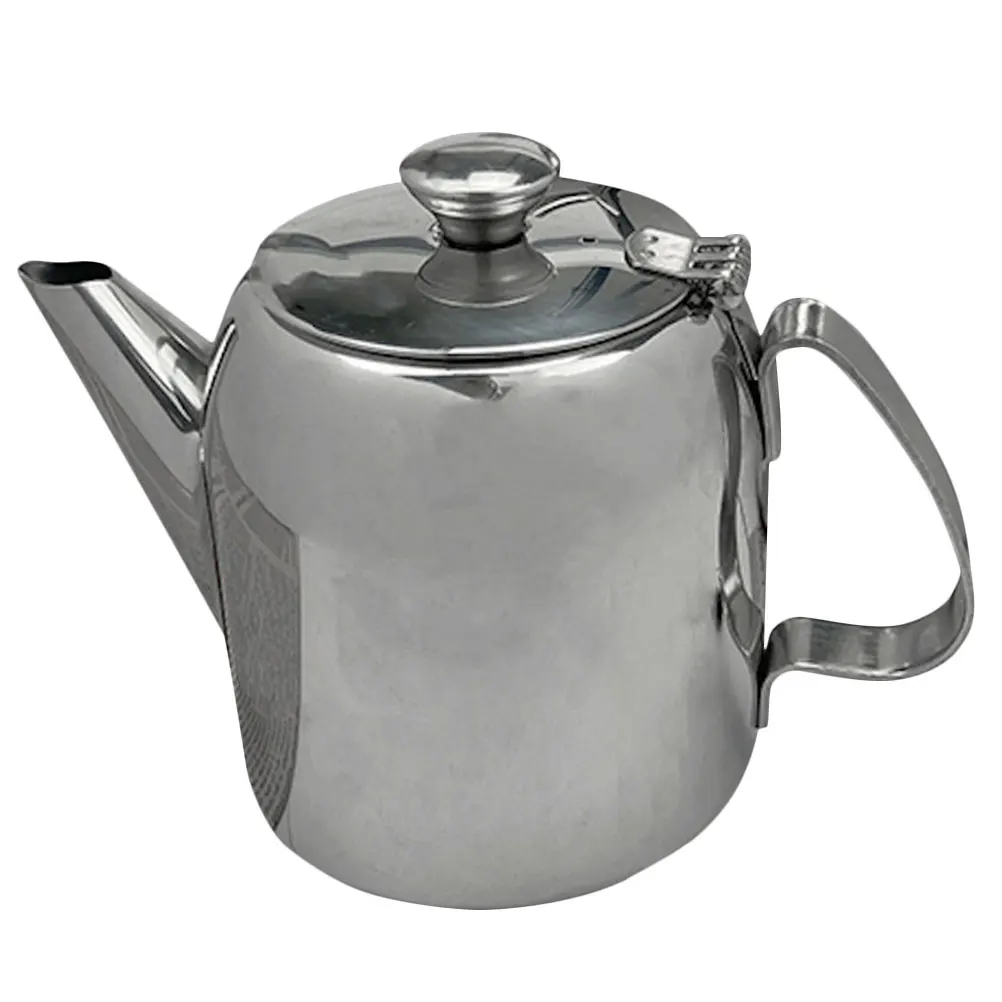 

Large Capacity Coffee Pot Stainless Steel Teapot Household Kettles Metal Tea Kettle Travel Tea Pitcher Kitchen Bar Supplies