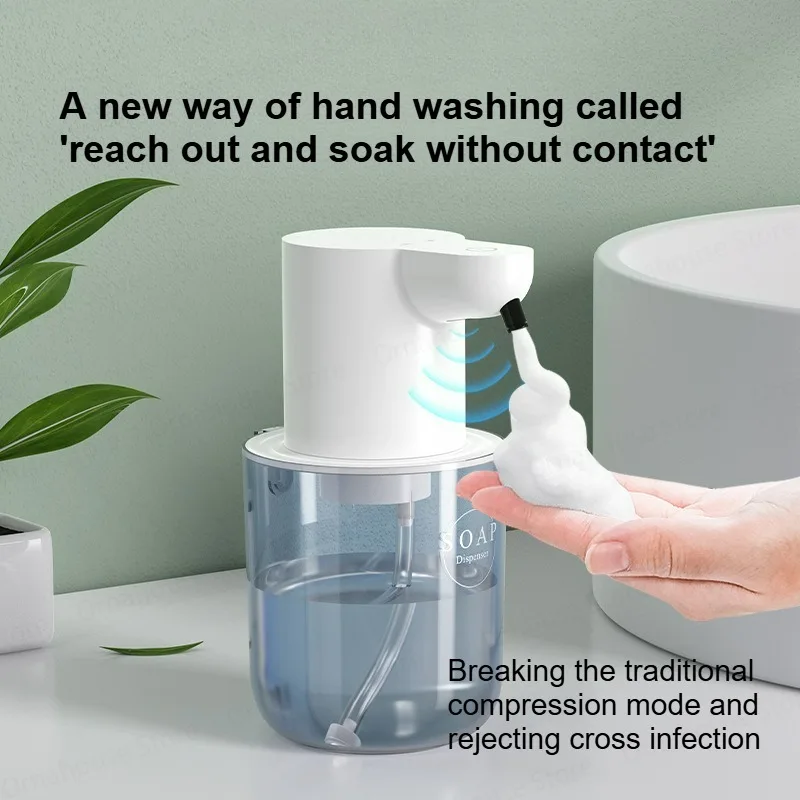 

Автоматический дисплей для пенного/геля, 400 мл, столешница или настенный IPX5, водонепроницаемый умный инфракрасный кухонный дозатор мыла