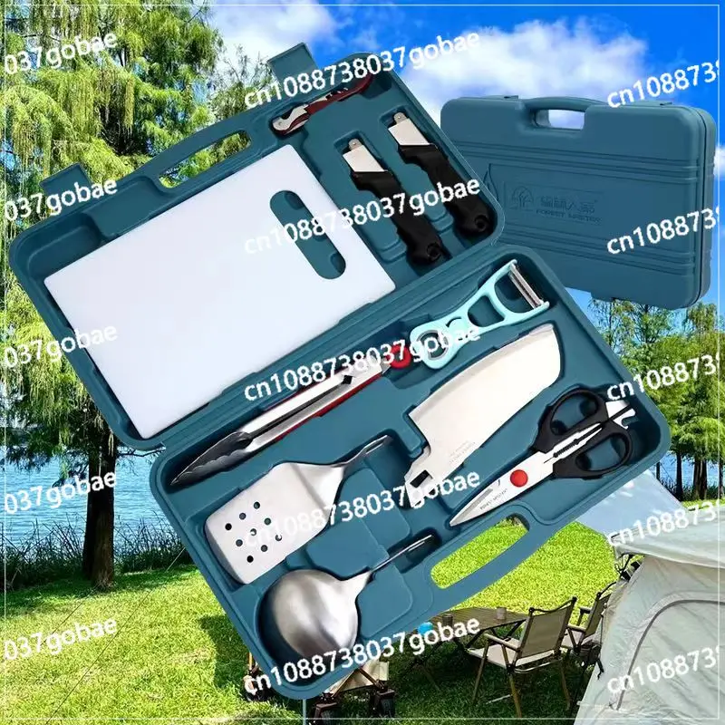 

Stainless Steel Kitchen Tool Set Outdoor Combination Cooking Tools